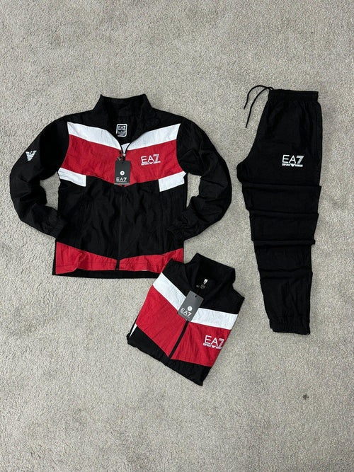 Chandal Armani (Rojo y negro) Max calidad