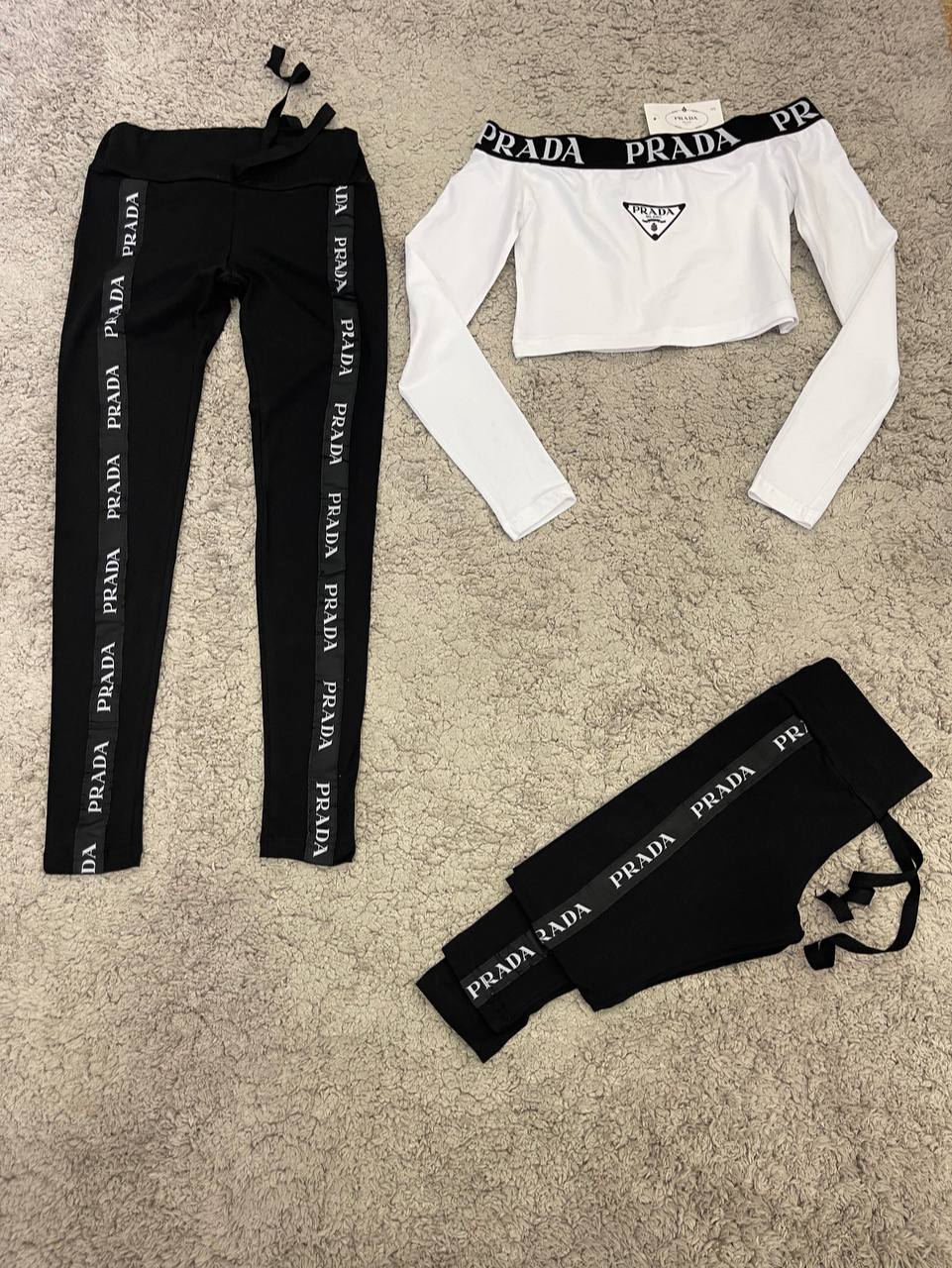 Chándal Mujer PRADA (Blanco) "Baja calidad"