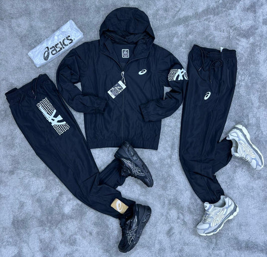 Chandal Asics *reflectante* negro