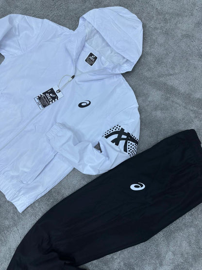 Chandal Asics *reflectante* blanco