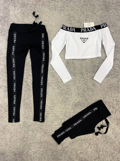 Chándal Mujer PRADA (Blanco) "Baja calidad"