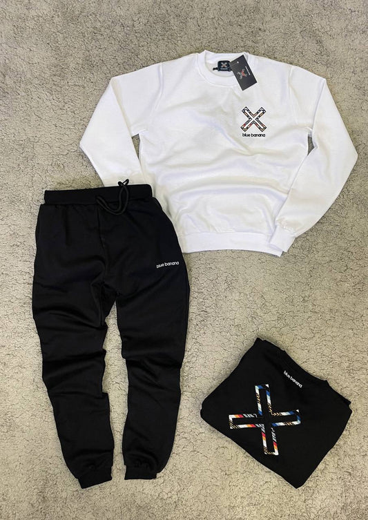 Nuevo Chándal Blue Banana “calidad media" Blanco y negro