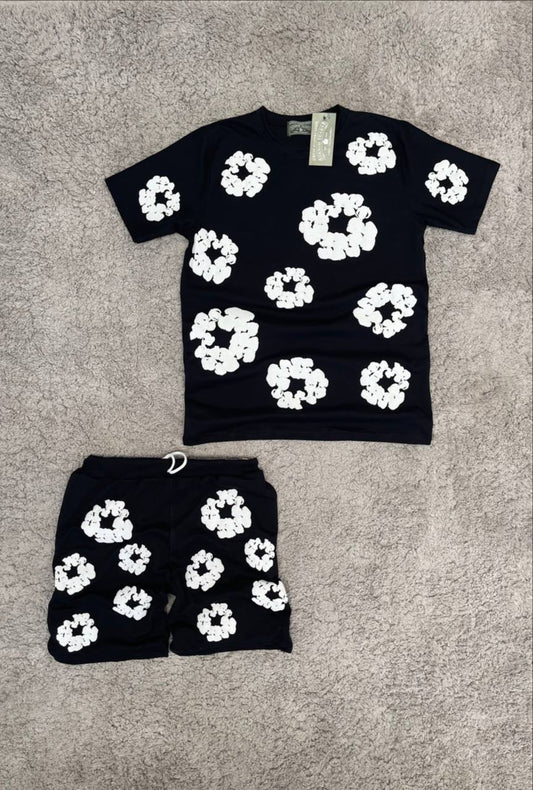 Conjunto corto DENIM TEARS (negro)