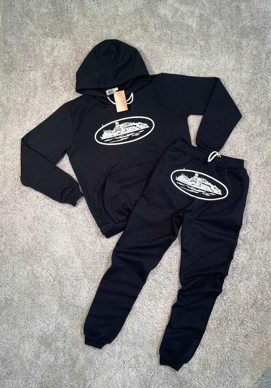 Chándal Corteiz (Negro) "Baja calidad"