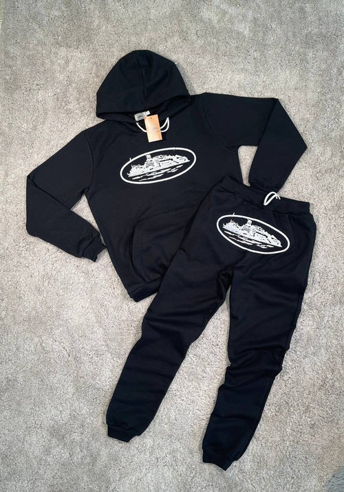 Chándal Corteiz (Negro) "Baja calidad"