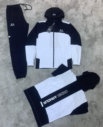 Chándal Under Armour (negro y blanco)