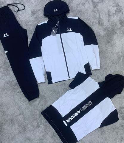 Chándal Under Armour (negro y blanco)